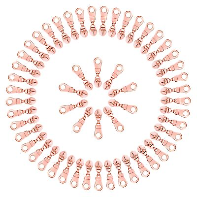 #ad #5 Rose Gold Zipper Pull55Pcs Bulk Zipper Pulls for Sewing and CraftsBagsLugg... $23.64