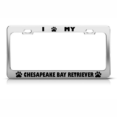 CHESAPEAKE BAY RETRIEVER DOG DOGS Metal License Plate Frame Tag Holder $17.99