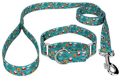 #ad Country Brook Petz® Santa and Friends Martingale Dog Collar and Leash $18.97