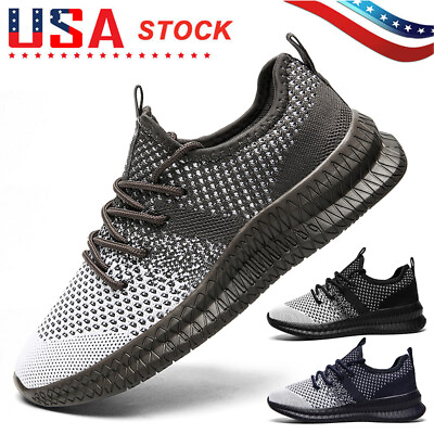 #ad Men#x27;s Casual Running Sneakers Athletic Jogging Tennis Shoes Sports Walking Gym $14.99