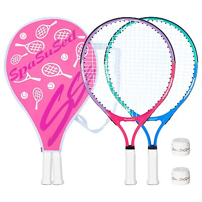 #ad Kids Tennis Racket 2 Pack 17 inch Tennis Racquet with Bag for Junior Youth Be... $51.01
