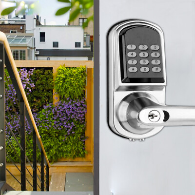 #ad Electronic Digital Door Lock Entry Lever Keyless Code Keypad Smart Security Lock $79.00