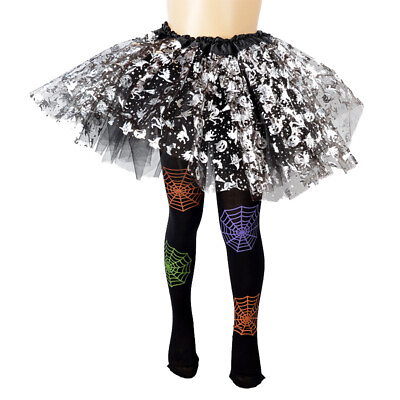 #ad Halloween children#x27;s striped pantyhose spider web printed pantyhose stockings0.0 $33.00