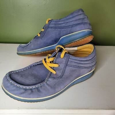 #ad Ecco Mind Blue Yellow Mens EU Size 43 US 9.5 Shoes Laces Leather $19.50