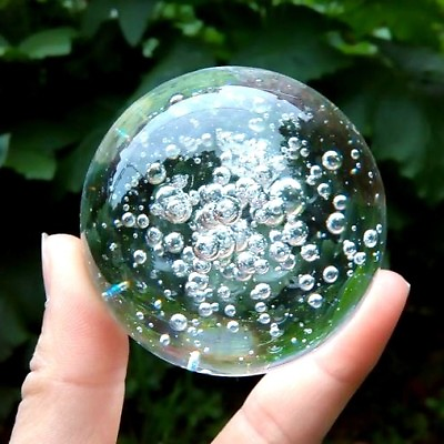 #ad Asian Bubble Pattern Crystal Healing Ball Sphere 30 40 50 80 100 MM Home Decor $64.45
