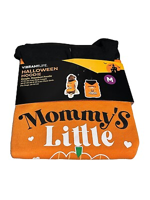 #ad Mommys Little Pumpkin Dog Hoodie Halloween Costume Clothing Dress Up Size M $10.79