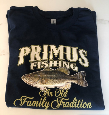 #ad Primus Fishing T Shirt An Old Family Tradition Vintage 100%Cotton Never Worn XL $39.95