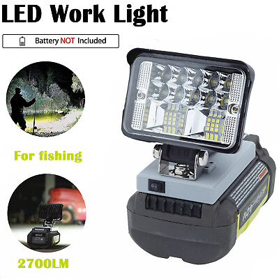 #ad Cordless LED Work Light For RYOBI 40V Max Lithium ion Battery Powered New Lights $20.57