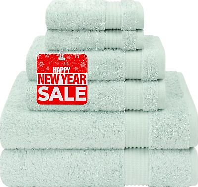 #ad Cotton Paradise 6 Piece Towel Set 100% Turkish Cotton Soft Absorbent Towels for $90.31