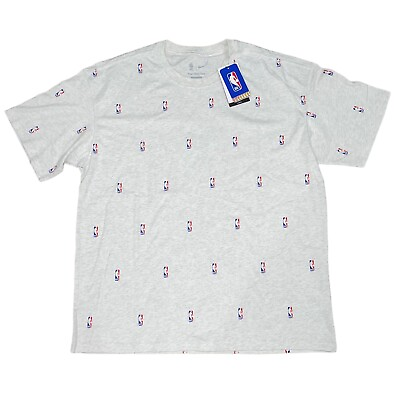 #ad Nike x NBA Logo White Cotton T Shirt Size Large NWT DA6444 051 $18.99