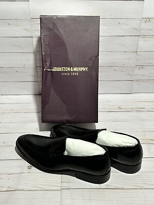 #ad J. Murphy by Johnston amp; Murphy Stockton Venetian Black Full Grain Shoes 9.5 M $55.00