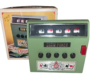 #ad Vintage 1972 Waco Draw Poker Cordless Electric Full Automatic game Japan WORKS $25.00