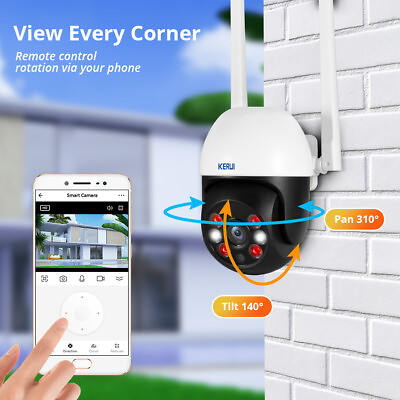 #ad 3MP IP Camera Wireless WIFI Tuya Outdoor CCTV HD Smart Home Security Infrared $15.09