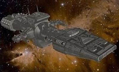 #ad Terran Alliance Venator Destroyer Spaceship Desktop Wood Model Regular Free Ship $609.88