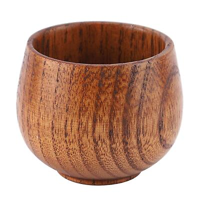 #ad Wooden Tea Cups Primitive Log Color Coffee Mug Handmade Wood Wine Mug For Dri... $17.22