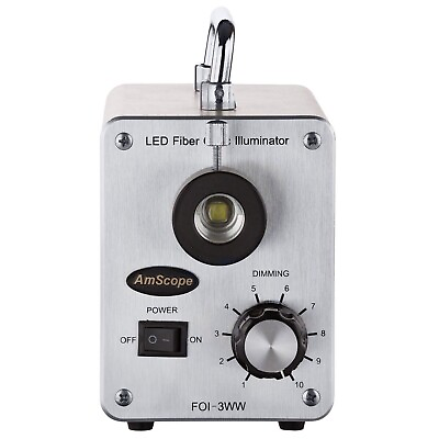 #ad AmScope LED 30W 30W LED Cold Fiber Optic Illuminator $429.99
