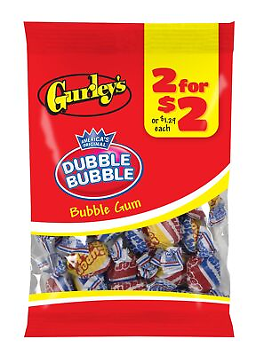 #ad Gurley#x27;s Dubble Bubble Gum Original Pink Bubblegum Long Lasting Chew Pack ... $22.78