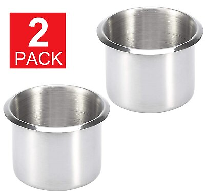 #ad Universal Stainless Steel Cup Drink Holders for Car Boat Truck Marine Camper RV $9.15