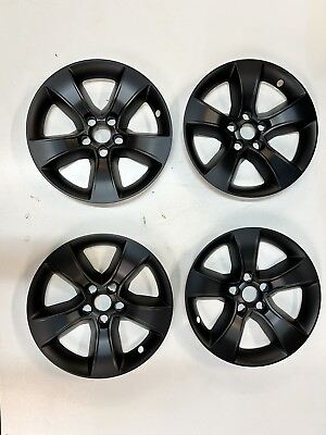#ad NEW Set 17 In BLACK Wheel Skin Cover for 2008 2014 Dodge CHARGER Alloy Wheels $69.99