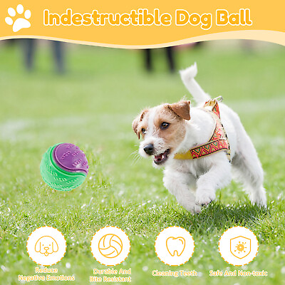 #ad 6Pcs Squeaky Dog Balls Vibrant Color Squeaky Balls High Bouncy Dog Squeaky dayVa $19.59
