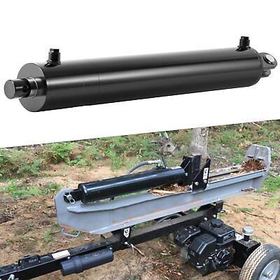 #ad 25 Ton Hydraulic Log Splitter Cylinder Double Acting 4 Bore x 24quot; Stroke 3500psi $349.91