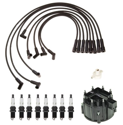 #ad ACDelco Ignition Kit Distributor Rotor Cap Wire Spark Plugs for Caddy Buick 5.0L $109.95