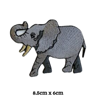 #ad Cool Elephant Huge Animal Iron Sew on Embroidered Patch GBP 2.79