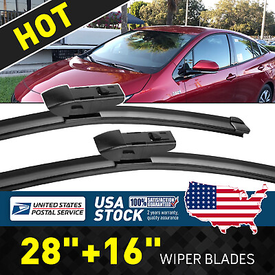 #ad For 2016 2022 Toyota Prius OEM Front Leftamp;Right Windshield Wiper Blades 28quot;16quot; $11.98