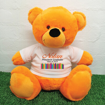 #ad PreSchool Graduation Orange Bear 40cm Graduate Gift AU $74.00