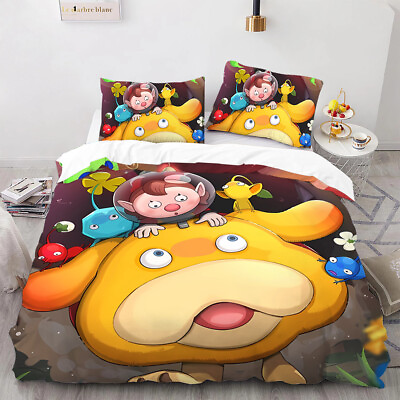 #ad #ad Pikmin Oatchi Dog Bedding Set Duvet Cover Sets Sheet Bedspreads anime new $39.88