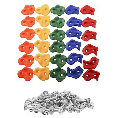 #ad 25 PCS Rock Climbing Holds Large Climbing Holds for Play Set Rock Wall Holds $39.99