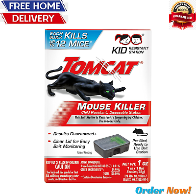 #ad Tomcat Mouse Killer Rats Mice Rat Bait Station Rodent Poison Trap Fast Shipping $5.00