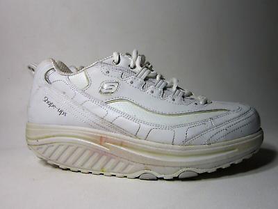 #ad Skechers 11800 White Yellow Shape Ups Metabolize Women#x27;s Walking Shoes Size 9.5 $16.99