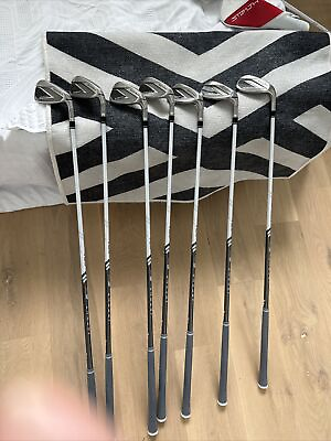 #ad New RH 2022 Women#x27;s TaylorMade Stealth Irons Ladies Graphite 6 SW 7 Clubs $800.00