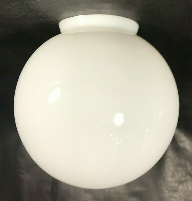 #ad New 6quot; White Opal Glass Ball Lamp Shade 3 1 4quot; Lip Fitter Made In USA #BS830 $55.26