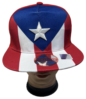 #ad PUERTO RICO FLAG Embroidered amp; printed Snapback Adjustable Baseball Cap Hats LOT $11.99