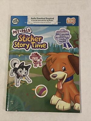 #ad LeapFrog LeapReader Book: Pet Pals Sticker Story Time works with Tag $10.39
