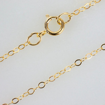#ad 30 Inch 14K Gold Filled Cable Chain Necklace W Spring Clasp and Closed Rings $12.00