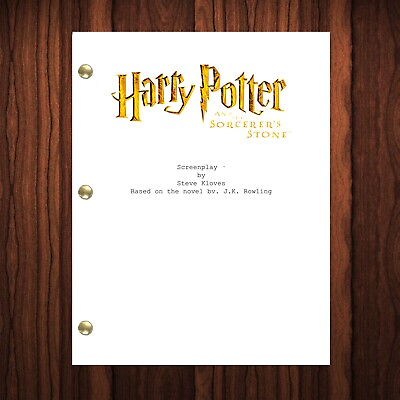 #ad Harry Potter and the Sorcerer#x27;s Stone Movie Script Reprint Full Screenplay $24.99