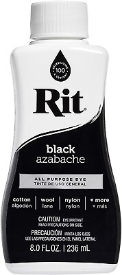 #ad Rit Dye More For Clothes Liquid All Purpose Paint Restore Repair Black 8 Oz New $8.28