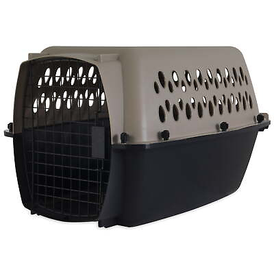 #ad 24quot; Pet Kennel and Pet CageDog Cage Dog Crate Cat CageCrate Grey Plastic $35.09