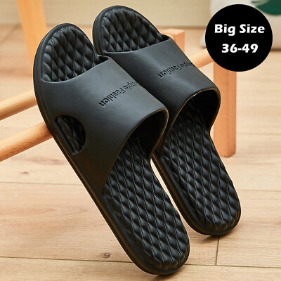#ad Men Fashion Shower Shoes Anti slip Slippers Outdoors Sandal Gym Pool Bath Shoes $22.02