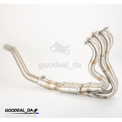 #ad For Kawasaki Ninja ZX6R ZX636 2009 2023 Full System Exhaust Front Link Pipe 51MM $344.07