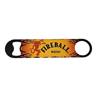 #ad Fireball Whisky Tastes Like Heaven Burns Like Hell Metal Dragon Bottle Opener $4.97