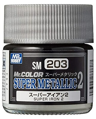 #ad Mr. Hobby SM203 Mr. Color Super Metallic Iron 2 Lacquer Paint 10ml US $4.95