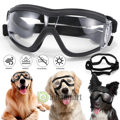 #ad Dog Goggles Sunglasses Medium Large Outdoor UV Protection Dog Sunglasses Eyewear $18.83