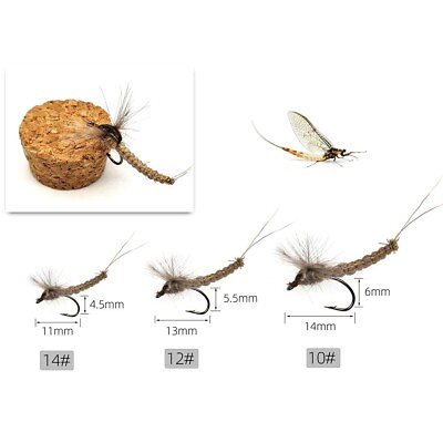 #ad Fish Fishing Fly Bait 3Pcs Artificial Natural Swimming Posture Realistic $8.22