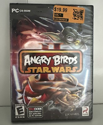 #ad Angry Birds: Star Wars II Brand New amp; Factory Sealed NEW PC CD Rom Lucasarts $39.99