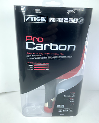 #ad Stiga Pro Carbon Premium Ping Pong Table Tennis Paddle New T1290 $64.95