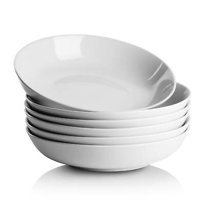 #ad Simply White 36 Oz Pasta Dinner Bowl Set of 6 $24.69